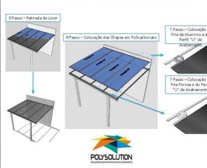 Perfil de aluminio Resolve PC-5038- ajustavel e regulável Polysolution