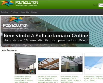 Loja virtual de Policarbonato Polysolution