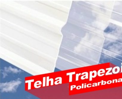 Telha Trapezoidal translucida em Policarbonato compacto cristal e branco leitoso Polysolution