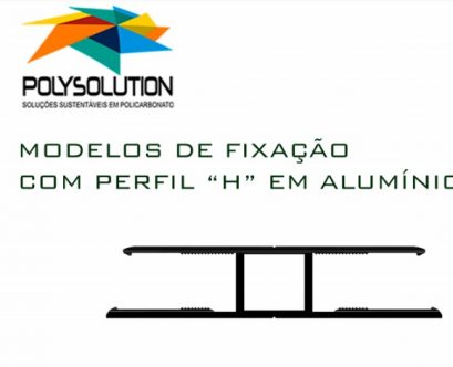 Pergolado de madeira com perfil de aluminio Estrutural H de 10 mm Polysolution